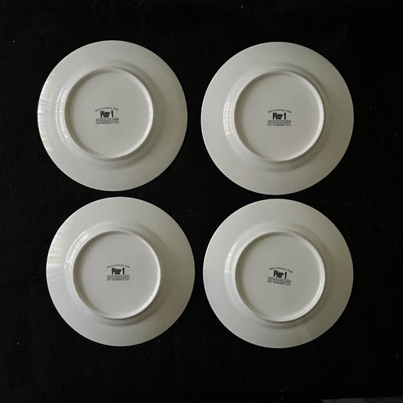 4 - Pier One Imports “Monno-Bangladesh” Luncheon/Dessert Plates 7 ¾” - Picture 3 of 11